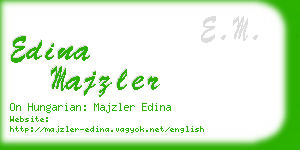 edina majzler business card